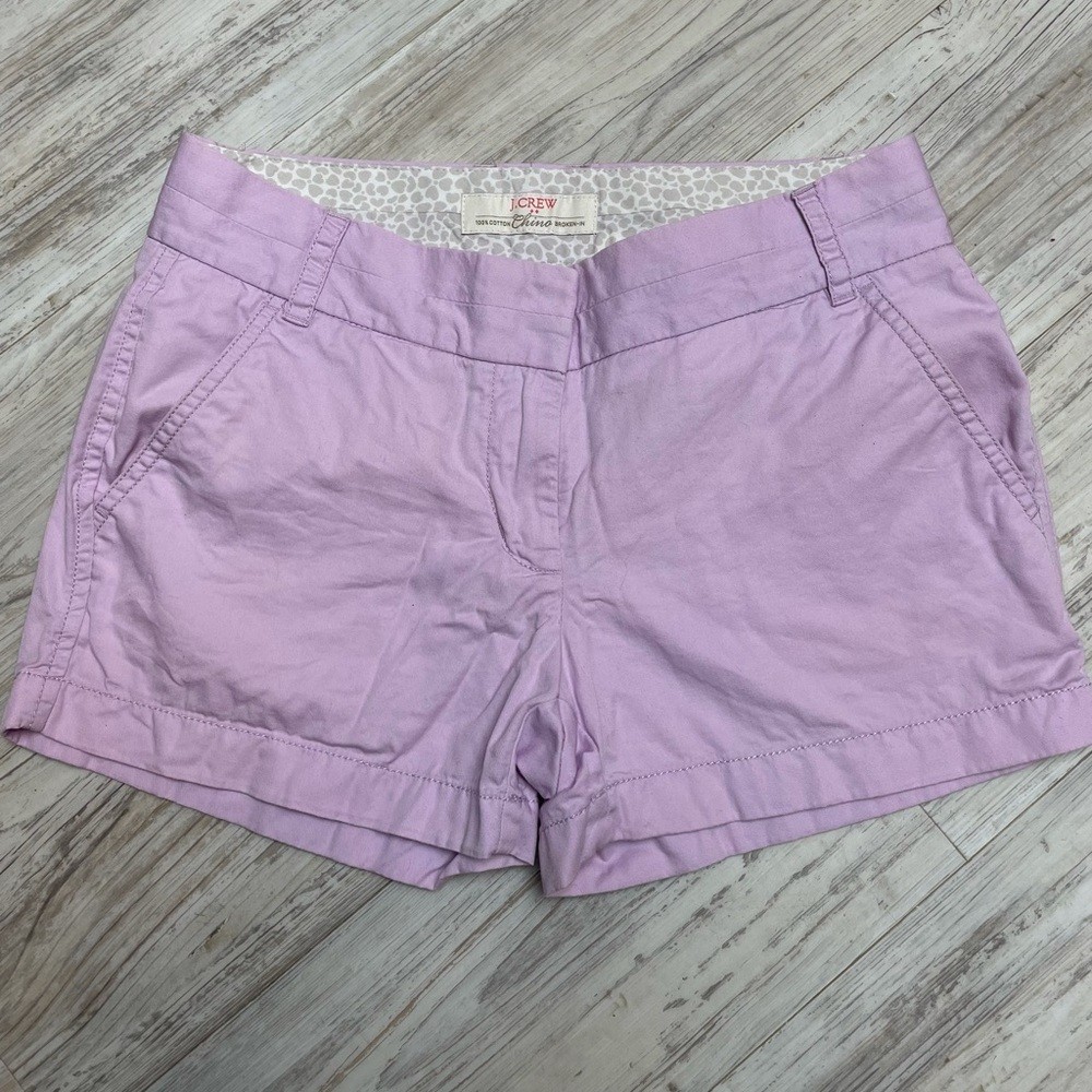 J Crew Chino Shorts with Pockets Lavender Size 0